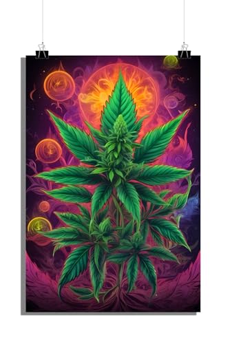 25 Artstreet Marihuana Trip Poster - Psychedelisches Design - Hochwertiger Kunstdruck - Ideal zum Einrahmen (Size 51x71) von 25 Artstreet