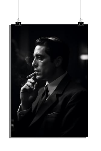 25 Artstreet Michael Corleone Poster | Der Pate | The Godfather Poster | Al Pacino | Filmisches Ikonenporträt | Klassische Filmkunst | Film-Erinnerungsstücke | Filmisches Kunstwerk (Size 51x71) von 25 Artstreet