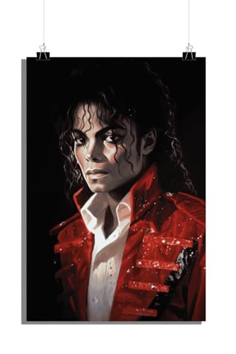 25 Artstreet Michael Jackson Poster | Musiklegende | Pop-Icon-Portrait | Michael Jackson Kunst | Promi-Porträt | Musik-Wand-Dekor (Size 61x91) von 25 Artstreet