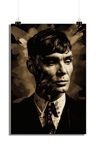25 Artstreet Tommy Shelby Peaky Blinders Porträtposter | Grafikdesign-Wanddekoration | Leinwand-Bild-Geschenk | Wandkunst-Poster | Schlafzimmer-Wanddekoration (50x70) von 25 Artstreet