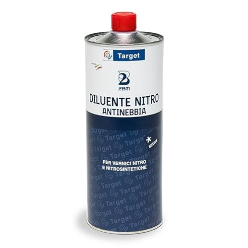 2BM Nitro-Verdünnung für Nitro- und Nitrosynthetische Lacke, Karosserieuntergründe, Zimmermannslacke, Nitro-Finish und Reinigung von Geräten, Flasche 1 Liter. von 2BM