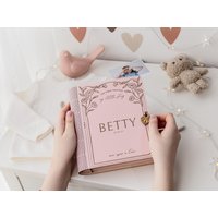 Benutzerdefinierte Baby Erinnerungsbox, Holz Erinnerungsbox Mit Schloss Für Kleinkind Mädchen, Pastell Rosa Babypartygeschenk, 1 Jahr Altes von 2BWoodKids