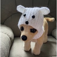 Handgestrickte Eisbär-Hundemütze Outfit Für Kleine Hunde Handgestrickte Eisbär-Hundemütze Outfit Für Kleine Hunde von 2CROWNS
