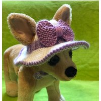 Haustier-Kleidung-Gehäkelter Krempen-Hut Für Katzen - Und Hundehandgestricktes Schönes Geschenk Haustier-Kleidung-Gehäkelter Krempen-Hut Für Katzen - Und Hundehandgestricktes Schönes Geschenk von 2CROWNS