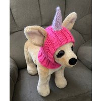 Haustier-Kleidung Hand Gestrickter Hut-Halloween-Kostüm-Einhorn-Hut Für Kleinen Hund Nettes Geschenk Haustier-Kleidung Hand Gestrickter Hut-Halloween-Kostüm-Einhorn-Hut Für Kleinen Hund Nettes Geschenk von 2CROWNS