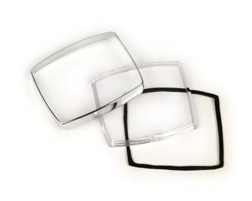 Tachoglas Set Rahmen Dichtung Glas kompatibel für Vespa V50 ccm Special, Elestart von 2EXTREME