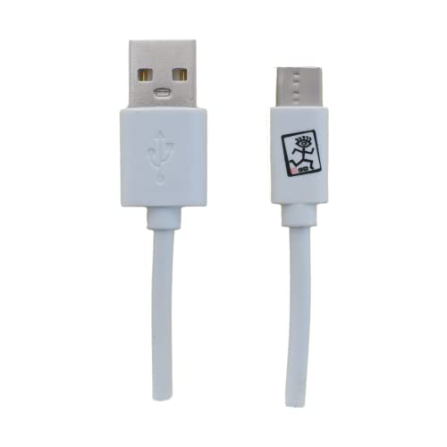 2GO USB Ladekabel - weiß - 100cm für USB Type-C 3.1 von 2GO
