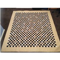Schwarz Und Creme Karo Quilt von 2JsQuilting