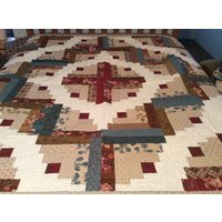 Warmer Log Cabin Quilt von 2JsQuilting
