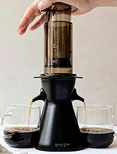 2POUR® Der Neue Dual-Press Zubehör für den Aeropress® Kaffeemaschine, Delter Kaffeebereiter oder Pourover (Black) von 2POUR