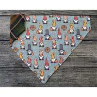 Thanksgiving Hundehalstuch-Over The Collar -Turkey Gnome W/Plaid - Pumpkin Spice von 2PawfectFriends