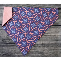 Valentine Hund Bandana-Over The Collar - Don't Go Bacon My Heart - Love Jubiläum Willst Du Mich Heiraten von 2PawfectFriends