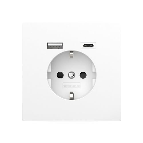 2USB inChargePRO Monoblock USB AC Steckdose 15W 3A Glänzend Weiß von 2USB