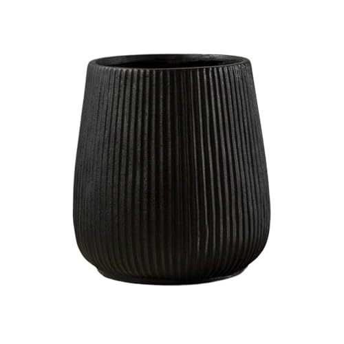 2WFYJNITP Dekorativ Blumentopf aus Magnesiumton mit Streifen, Pflanzgefäß for Schlafzimmer, Balkon, Garten für Zimmerpflanzen von 2WFYJNITP