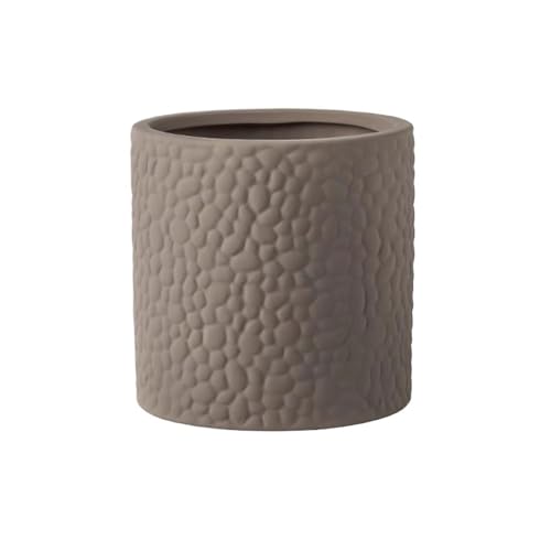 2WFYJNITP Dekorativ Zylindrischer Blumentopf mit Schaummuster, Keramik-Pflanzgefäß for den Schreibtisch, for die Innen- und Außendekoration für Zimmerpflanzen(XL) von 2WFYJNITP