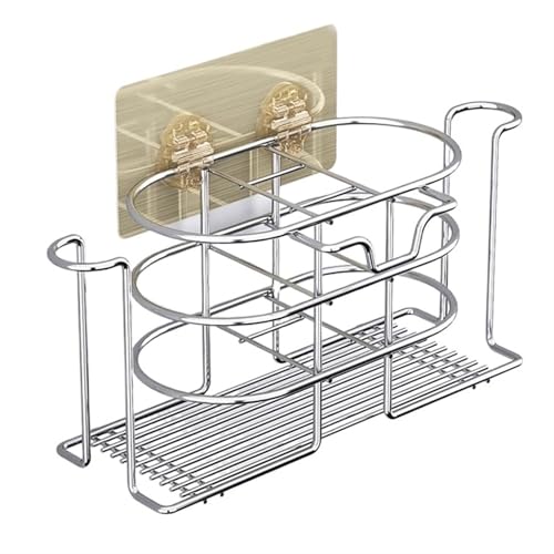 2WFYJNITP Küche Badezimmerregal-Organizer, Duschregal aus Edelstahl, Zahnbürstenhalter zur Wandmontage/Arbeitsplatte, wandmontiertes Lagerregal ohne Bohren für Duschgel 2WFYJNITP Küche Badezimmerregal-Organizer, Duschregal aus Edelstahl, Zahnbürstenhalter zur Wandmontage/Arbeitsplatte, wandmontiertes Lagerregal ohne Bohren für Duschgel von 2WFYJNITP
