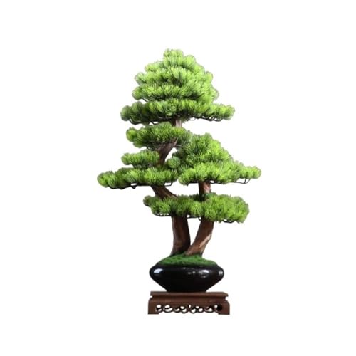 2WFYJNITP Kunstpflanze Simulation Willkommen Kiefer Bonsai Ornamente Wohnzimmer Eingang Hotel Landschaft Indoor Gefälschte Topfpflanzen für Fensterbank von 2WFYJNITP