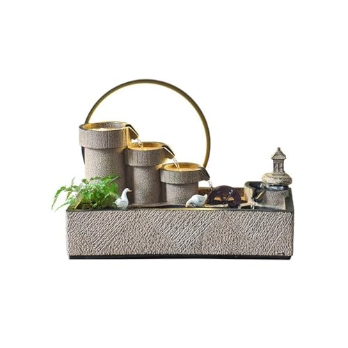 Entspannende einfache Ornamente für Wasserbrunnen, die Reichtum anziehen Feng Shui Rad dekorativ für Wohnzimmer Tisch mit Wasser im Umlauf klein Entspannende einfache Ornamente für Wasserbrunnen, die Reichtum anziehen Feng Shui Rad dekorativ für Wohnzimmer Tisch mit Wasser im Umlauf klein von 2WFYJNITP