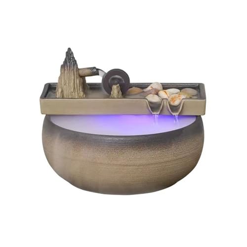 Feng Shui Rad aus Keramik mit fließendem Wasser, zieht Reichtum an, Bürobrunnen, Landschaft, Zen, Entspannung Feng Shui Rad aus Keramik mit fließendem Wasser, zieht Reichtum an, Bürobrunnen, Landschaft, Zen, Entspannung von 2WFYJNITP