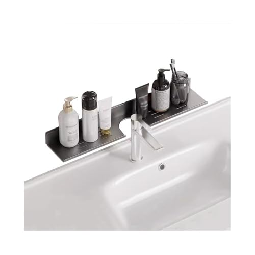 Küche Waschbeckenregal über dem Wasserhahn, Badezimmerregal-Organizer aus verdicktem Aluminium über dem Wasserhahn, U-förmiges Aufbewahrungsregal for die Badezimmerarbeitsplatte ohne Bohren für Duschg Küche Waschbeckenregal über dem Wasserhahn, Badezimmerregal-Organizer aus verdicktem Aluminium über dem Wasserhahn, U-förmiges Aufbewahrungsregal for die Badezimmerarbeitsplatte ohne Bohren für Duschg von 2WFYJNITP