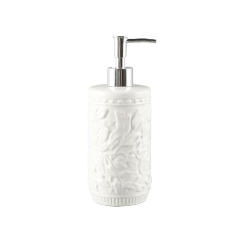Nachfüllbarer Presse Spenderflasche Keramik geprägt Badezimmer Lotion Duschgel Shampoo Leere Flasche Presse Flasche für Flüssigseife Nachfüllbarer Presse Spenderflasche Keramik geprägt Badezimmer Lotion Duschgel Shampoo Leere Flasche Presse Flasche für Flüssigseife von 2WFYJNITP