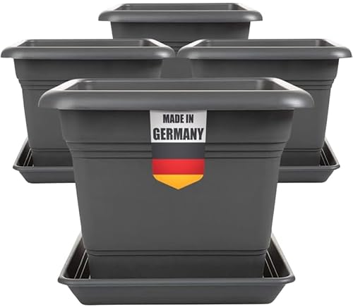 2friends 4er Set Pflanzkübel Groß Außen Der Pflanzenwohlfühl-Champion: 40x40cm XXL-Topf | Wetterfester Garten-Held Made in Germany 2friends 4er Set Pflanzkübel Groß Außen Der Pflanzenwohlfühl-Champion: 40x40cm XXL-Topf | Wetterfester Garten-Held Made in Germany von 2friends