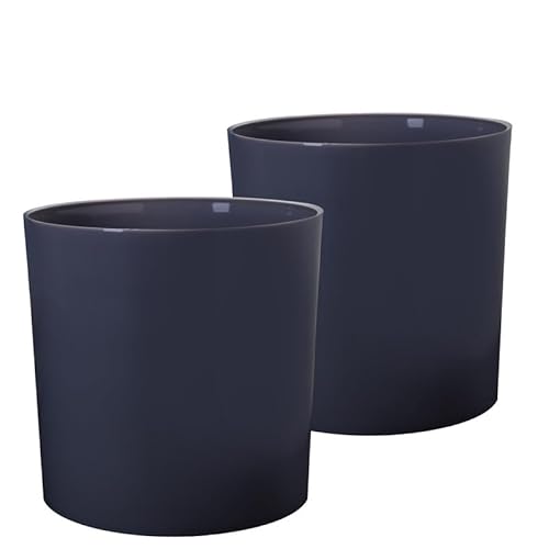 2friends Blumentopf 2er Set, Anthrazit - Robuste Pflanzkübel für Innen und Außen - Wetterfest, UV-beständig, Pflegeleicht - Ideal für Große Pflanzen und Blumen. 2friends Blumentopf 2er Set, Anthrazit - Robuste Pflanzkübel für Innen und Außen - Wetterfest, UV-beständig, Pflegeleicht - Ideal für Große Pflanzen und Blumen. von 2friends