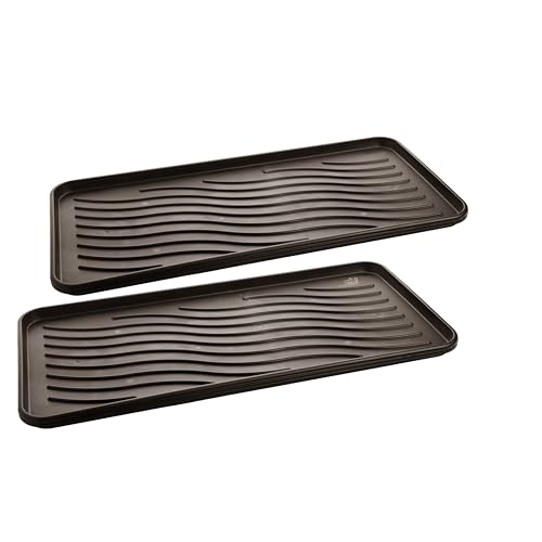 2friends Schuhablage Schuhabtropfschale Groß 2er Set Abtropfschale für Schuhe - Schuhmatte Abtropfmatte mit erhöhtem Rand, Schuhwanne 78cm x 38cm, Perfekt für Regen Herbst Winter - Made in EU 2friends Schuhablage Schuhabtropfschale Groß 2er Set Abtropfschale für Schuhe - Schuhmatte Abtropfmatte mit erhöhtem Rand, Schuhwanne 78cm x 38cm, Perfekt für Regen Herbst Winter - Made in EU von 2friends
