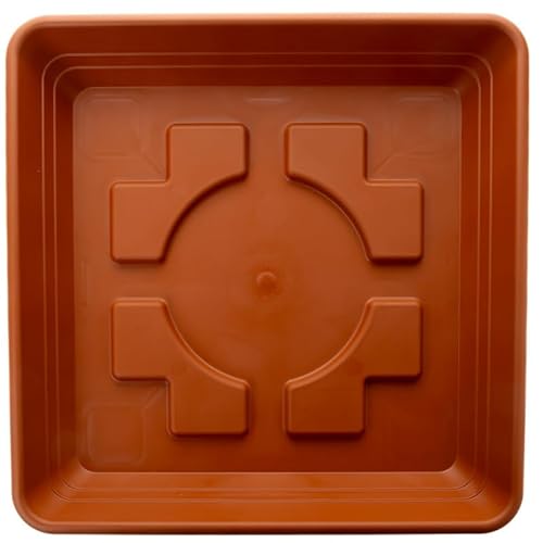 2friends Untersetzer 40x40 cm für Pflanzkübel groÃŸ auÃŸen- Extra Robuster Terracotta Pflanzuntersetzer für Blumentopf groÃŸ draussen - UV-geschützter Kunststoff Made in Germany - Garten & Terrasse von 2friends