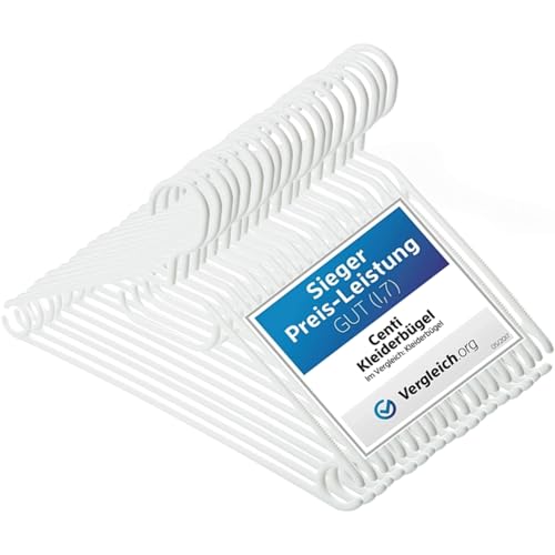 Kleiderbügel Modell Flex, 20 Stück mit drehbaren Haken, Bügel schwarz, Kunststoff, Plastik weiß, Made in EU, platzsparend, 100% Recyclingmaterial von 2friends