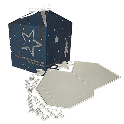 2hcn Stanzformen,Weihnachten Stanzformen,Metall Prägeschablone Für Scrapbooking DIY Album Papier Karte Weihnachtskarte Kunst Handwerk Dekor Blattreben Und Weihnachtskugeln von 2hcn