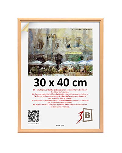 Bilderrahmen JENA - kiefer - 30x40 cm - Holzrahmen, Fotorahmen Bilderrahmen JENA - kiefer - 30x40 cm - Holzrahmen, Fotorahmen von 3-B