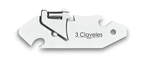 3 CLAVELES ABRELATAS EXPLORADOR NIQUEL B 3C 00503, Stahl, gris, 15.09x5.59x1.2 cm von 3 Claveles