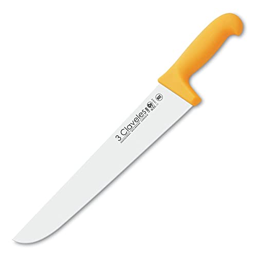 CUCHILLO CARNICERO POLIPROPILENO AMARILLO 30 cm - 12" FH 3C CUCHILLO CARNICERO POLIPROPILENO AMARILLO 30 cm - 12" FH 3C von 3 Claveles