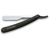 3 Claveles - Rasiermesser mit auswechselbarer Edelstahlklinge in Schwarz und Silber von 3 CLAVELES