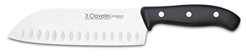 3 CLAVELES Messer 18 cm - 7" Schwarz, Santoku 3 CLAVELES Messer 18 cm - 7" Schwarz, Santoku von 3 Claveles