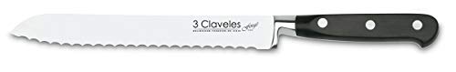 3 Claveles Brotmesser geschmiedet, 20 cm von 3 Claveles