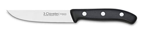 3 CLAVELES CUCHILLO COCINA DOMVS 11 cm-4,5" E 3C 00951, Rostfreier Edelstahl, Negro von 3 Claveles