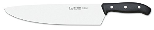 3 Claveles Domvs Küchenmesser 25 cm, Alloy Steel, Schwarz, 1.25 picometer von 3 Claveles