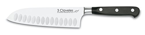 3 Claveles Forgé - Santoku Küchenmesser geschmiedet geriffelt, 17 cm von 3 Claveles