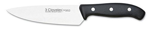 3 Claveles Küchenmesser, matt poliert, Edelstahl, Linie DOMVS (15 cm - 6 Zoll) von 3 Claveles