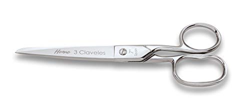 3 Claveles Schere verschiedene Verwendungszwecke 3 Nelken (Linie Home), 7 Zoll, silber, Modista 7" (18 cm) von 3 Claveles