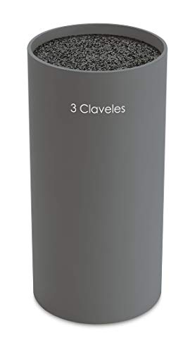 3 Claveles Universal-Messerblock-Grau, Kunststoff, 1.25 picometer von 3 Claveles