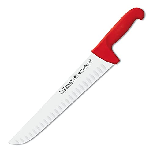CUCHILLO CARNICERO ALVEOLADO PROFLEX ROJO 30 cm - 12" FH 3C CUCHILLO CARNICERO ALVEOLADO PROFLEX ROJO 30 cm - 12" FH 3C von 3 Claveles