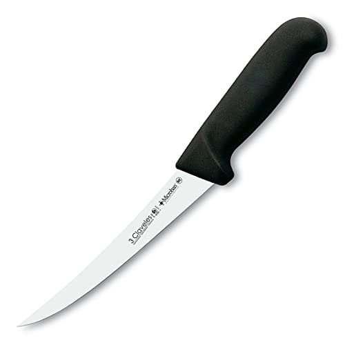 CUCHILLO DESHUESAR CURVO PROFLEX NEGRO 15 cm - 6" FH 3C von 3 Claveles