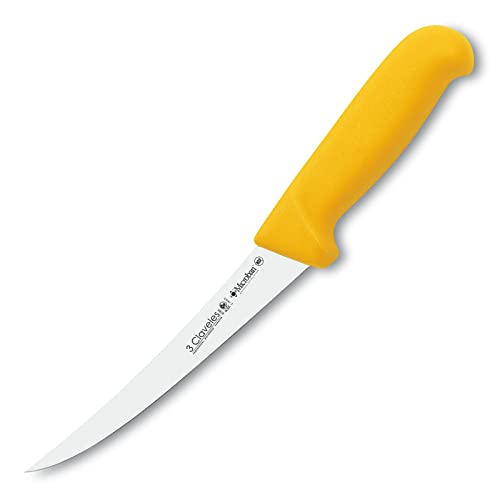 CUCHILLO DESHUESAR CURVO SEMI-FLEXIBLE PROFLEX AMARILLO 15 cm - 6" FH 3C von 3 Claveles