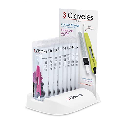 EXPOSITOR CORTACUTICULAS - LIMA INOX 12.5 cm. 24 u. 3C von 3 Claveles