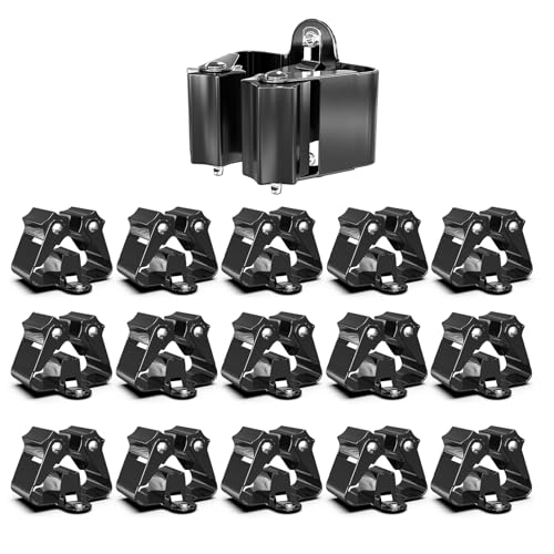 3-H 15 Stück Besenhalterung Wand Stahl Gartengerätehalter Gerätehalter Set Wandhalter für Haus Garten Gartengerät Schaufel, Schwarz 3-H 15 Stück Besenhalterung Wand Stahl Gartengerätehalter Gerätehalter Set Wandhalter für Haus Garten Gartengerät Schaufel, Schwarz von 3-H