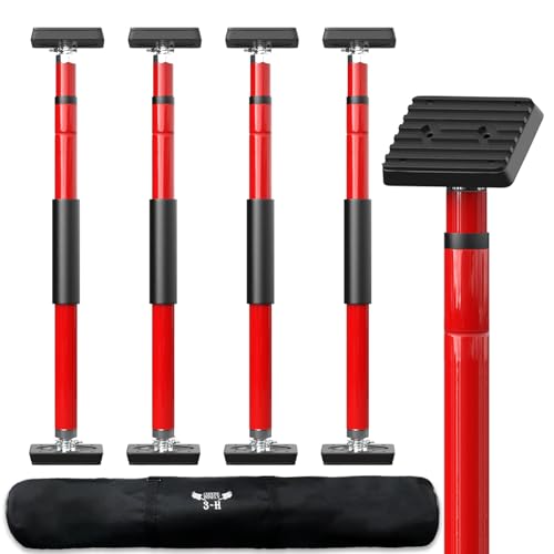 3-H 4X Türspanner Zargenspanner,Montagestütze Höhenverstellbar Teleskopstützen 70 cm, Türspreizer Einhandstütze Klemmstange Klemmbalken Klemmstütze Spannstange Baustütze, Stahl, Rot 3-H 4X Türspanner Zargenspanner,Montagestütze Höhenverstellbar Teleskopstützen 70 cm, Türspreizer Einhandstütze Klemmstange Klemmbalken Klemmstütze Spannstange Baustütze, Stahl, Rot von 3-H