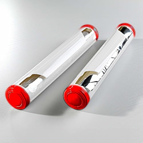 3 PAGEN® Folienschneider 2er Set für Alu- oder Frischhaltefolie, Alufolien Abroller 2 Stück, Frischhaltefolienspender, 2x Folienabroller in Rot/Weiß, Größe 34 cm von 3 PAGEN